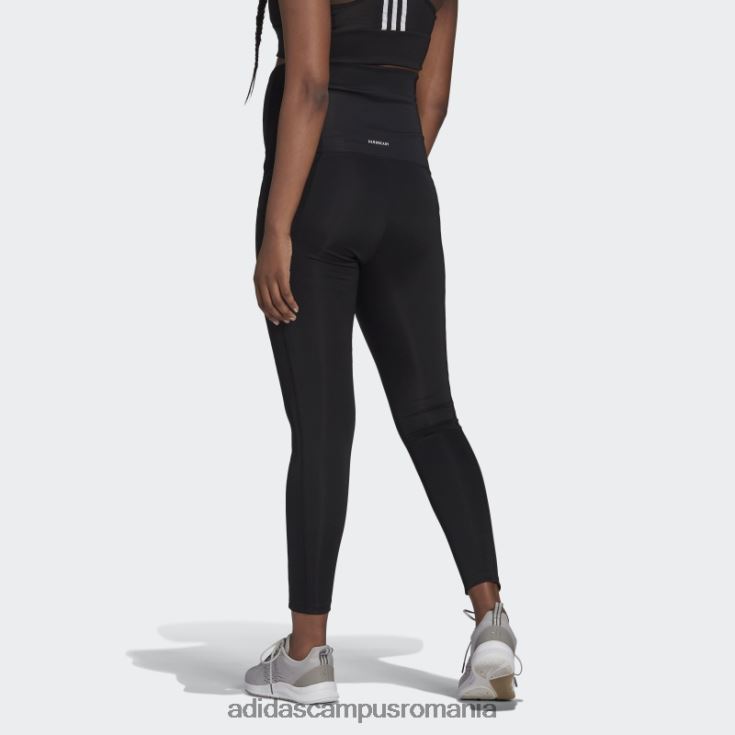 adidas campus romania conceput pentru a muta colanti sport 7/8 (maternitate) negri femei alb negru J266N210478