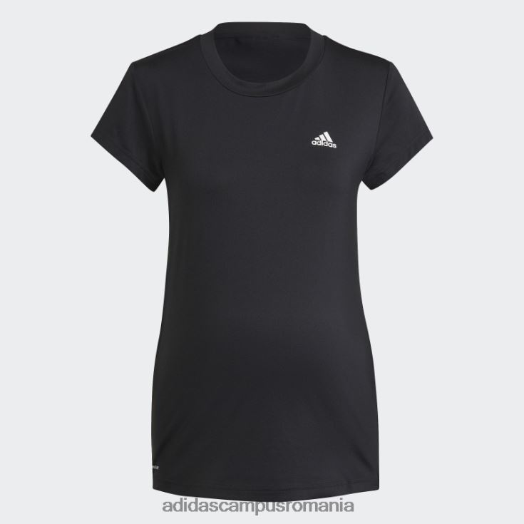 adidas campus romania conceput pentru a muta colorblock sport tricou (maternitate) moda albă femei alb negru J266N210405