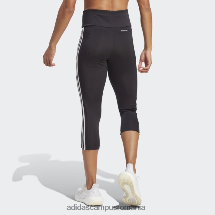 adidas campus romania conceput pentru a muta cu talie mare 3 dungi 3/4 jambiere sport alb elegant femei alb negru J266N23731