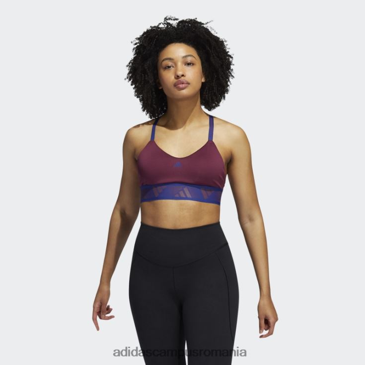 adidas campus romania crimson all me sutien de antrenament cu susținere ușoară adidas femei crimson/victory blue J266N23171