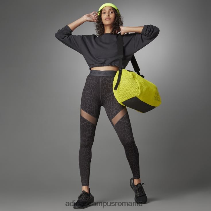 adidas campus romania dresuri lungi multicolore hyperglam cu talie mare femei multicolor/carbon J266N23736