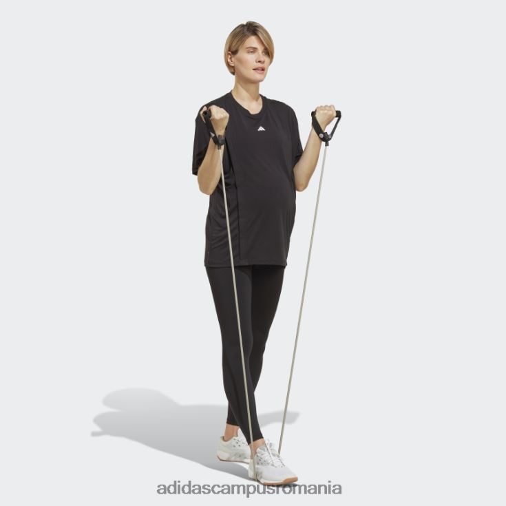 adidas campus romania elegant aeroready train essentials tricou pentru alăptare (maternitate) alb femei alb negru J266N22384
