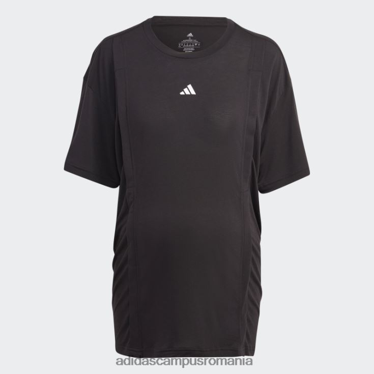 adidas campus romania elegant aeroready train essentials tricou pentru alăptare (maternitate) alb femei alb negru J266N22384