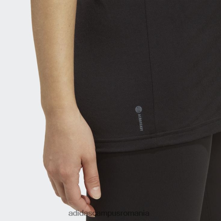 adidas campus romania elegant aeroready train essentials tricou pentru alăptare (maternitate) alb femei alb negru J266N22384