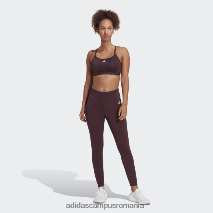 adidas campus romania esențiale pentru antrenament jambiere 7/8 cu talie înaltă maro femei maro J266N28983