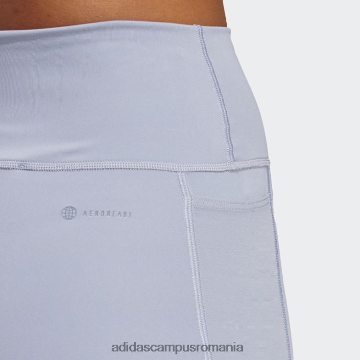adidas campus romania esențiale trenului violet argintiu jambiere 7/8 de mare intensitate femei violet argintiu J266N29749