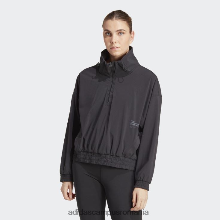 adidas campus romania exercițiu de antrenament snacking jachetă de vânt negru adidas femei negru J266N29624