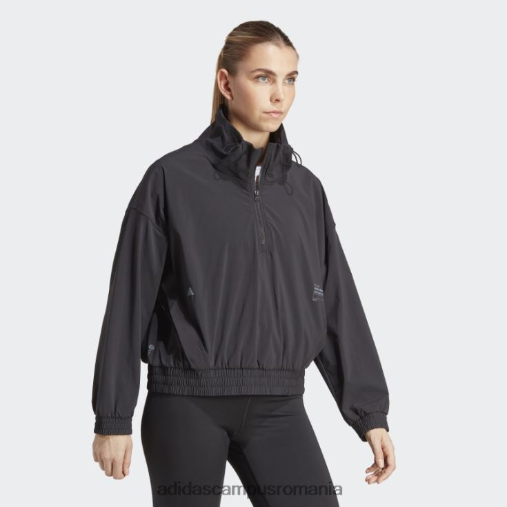 adidas campus romania exercițiu de antrenament snacking jachetă de vânt negru adidas femei negru J266N29624