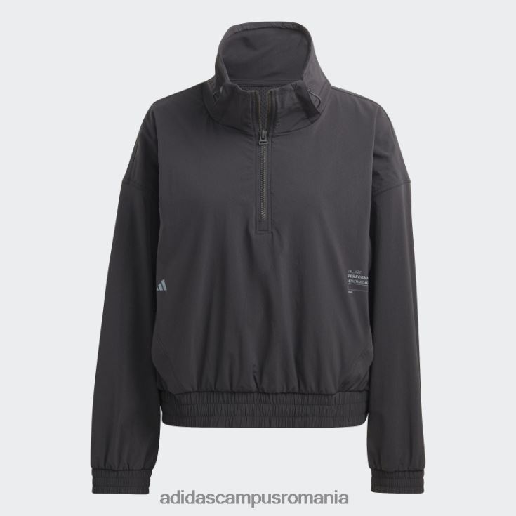 adidas campus romania exercițiu de antrenament snacking jachetă de vânt negru adidas femei negru J266N29624