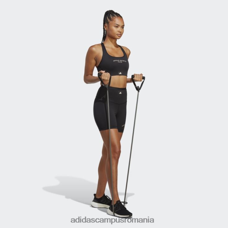 adidas campus romania fashion sports club sutien mediu suport negru adidas femei negru J266N29642