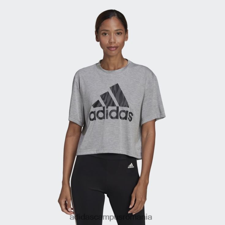 adidas campus romania gri mediu aeroready conceput pentru a muta tricou adidas cu imprimeu tigru femei gri mediu J266N23699