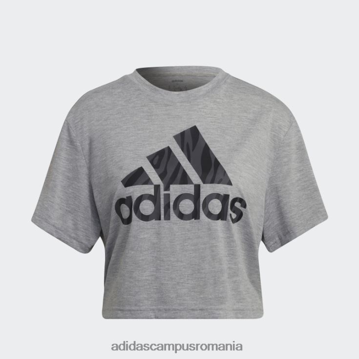 adidas campus romania gri mediu aeroready conceput pentru a muta tricou adidas cu imprimeu tigru femei gri mediu J266N23699