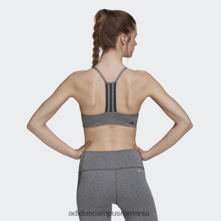 adidas campus romania gri închis heather aeroimpact antrenament light-support sutien fashion femei gri închis negru/negru J266N210218