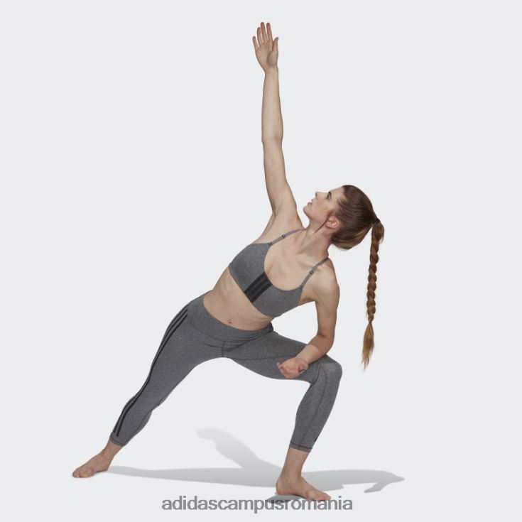 adidas campus romania gri închis heather aeroimpact antrenament light-support sutien fashion femei gri închis negru/negru J266N210218