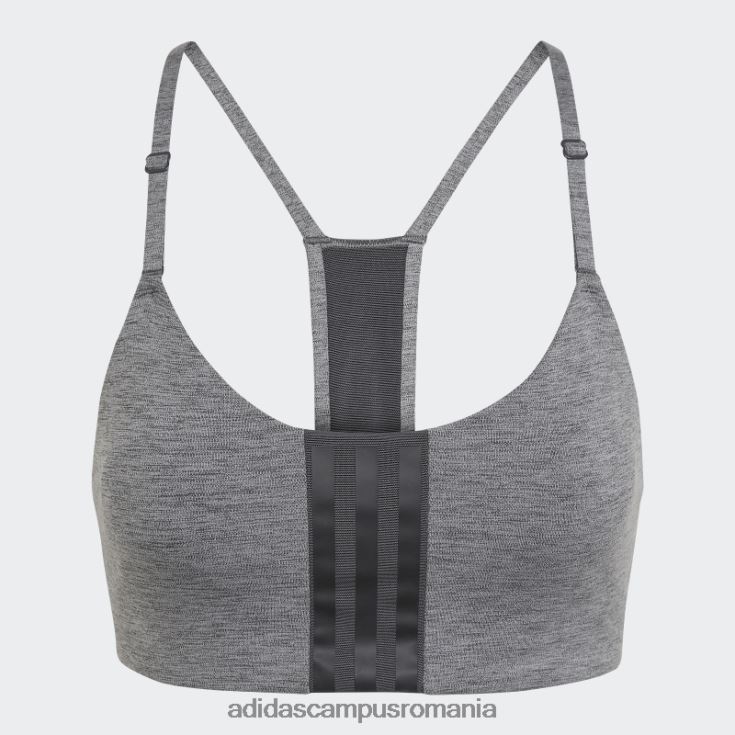 adidas campus romania gri închis heather aeroimpact antrenament light-support sutien fashion femei gri închis negru/negru J266N210218
