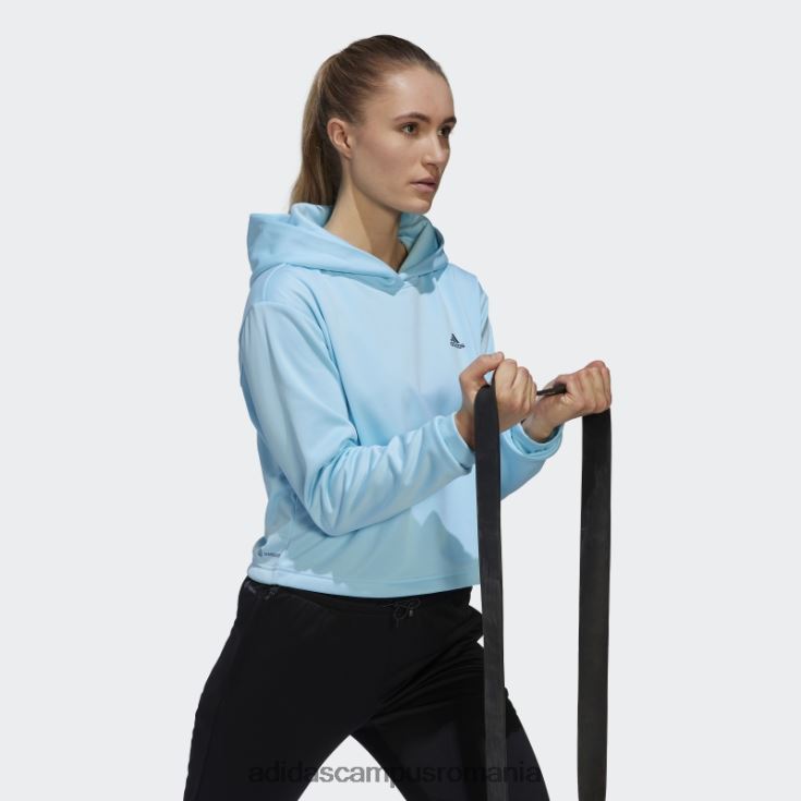 adidas campus romania hanorac aeroready albastru femei cerneală albastră J266N210334