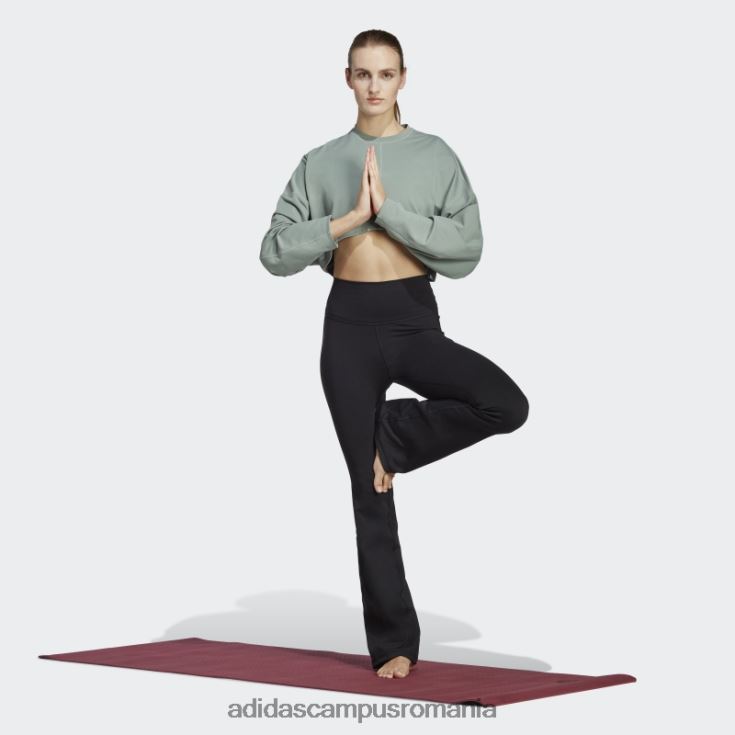 adidas campus romania hanorac crop yoga studio verde argintiu femei verde argintiu J266N216970