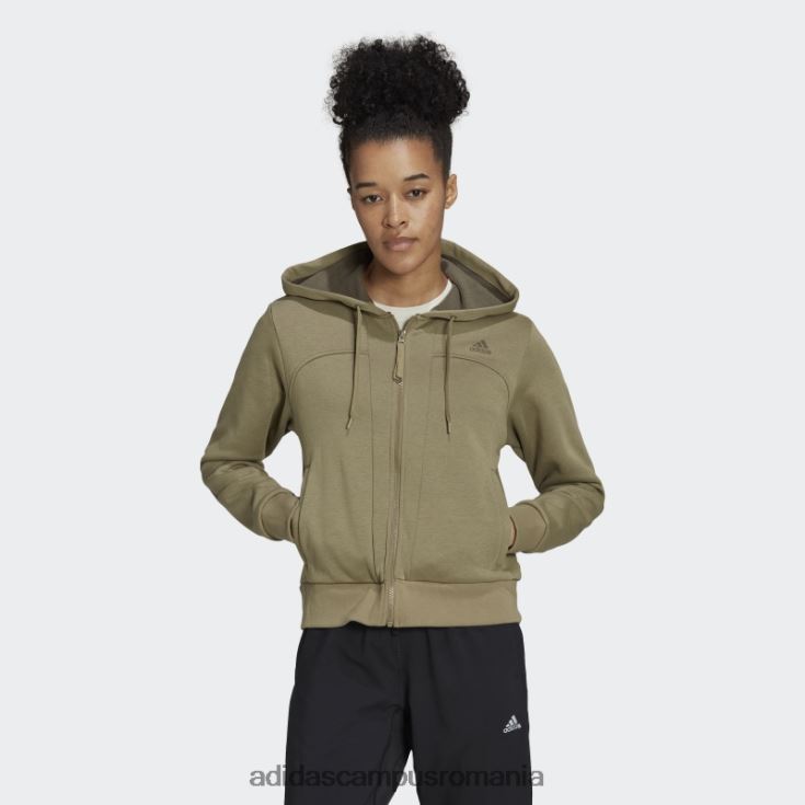 adidas campus romania hanorac cu fermoar complet hyperglam verde orbit femei orbita verde J266N210619