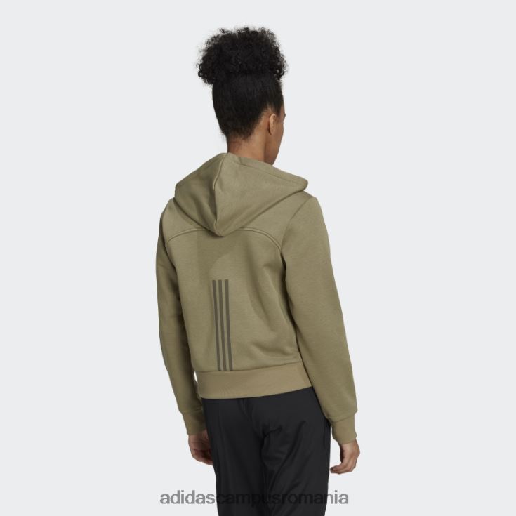 adidas campus romania hanorac cu fermoar complet hyperglam verde orbit femei orbita verde J266N210619