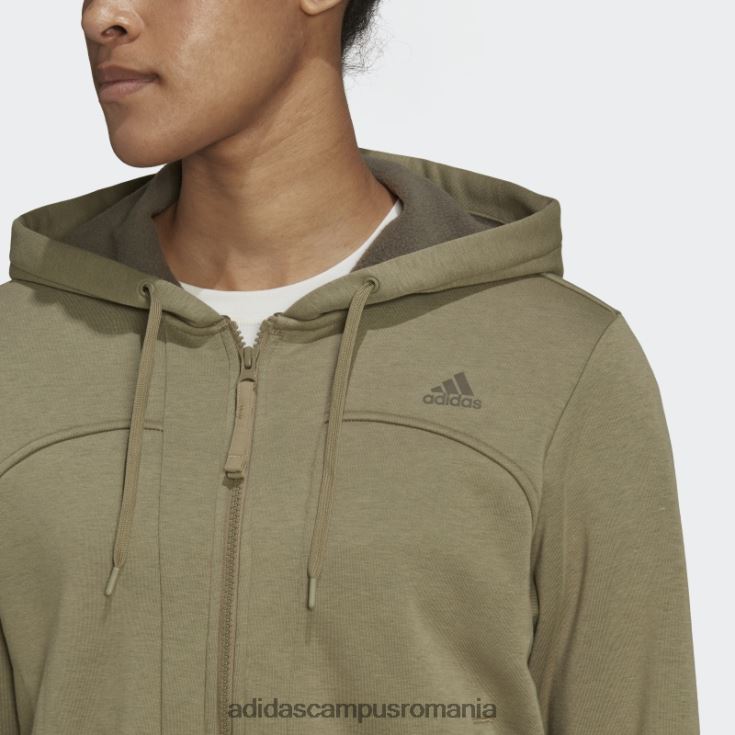 adidas campus romania hanorac cu fermoar complet hyperglam verde orbit femei orbita verde J266N210619