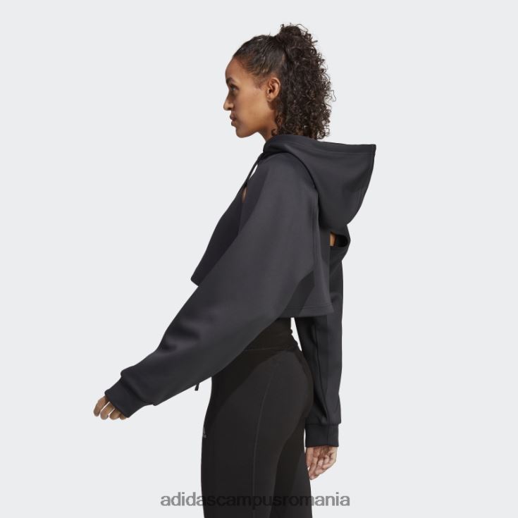 adidas campus romania hanorac de antrenament hiit aeroready crop negru adidas femei negru J266N29030