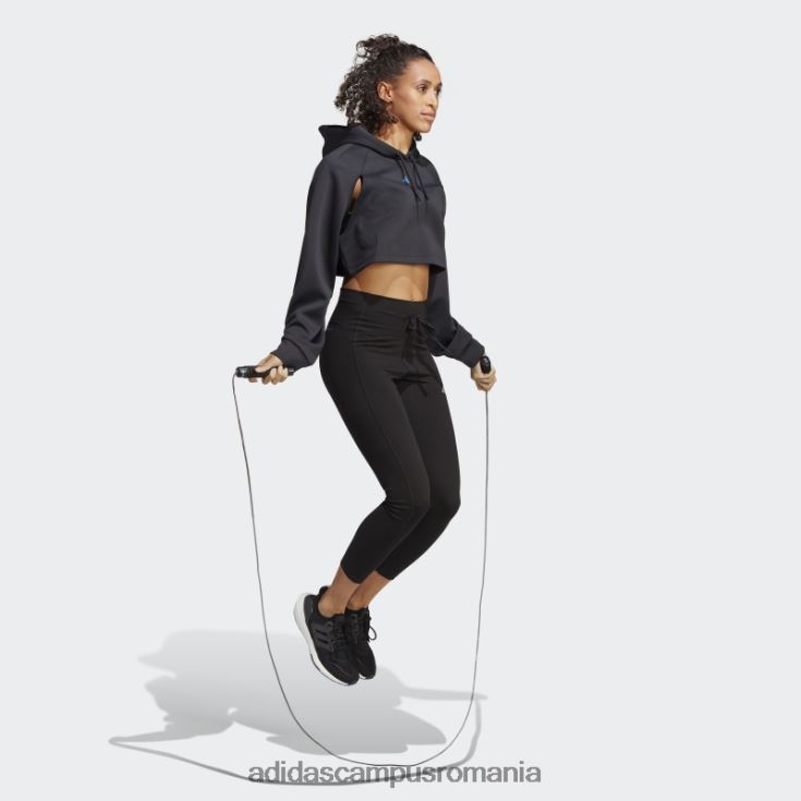 adidas campus romania hanorac de antrenament hiit aeroready crop negru adidas femei negru J266N29030