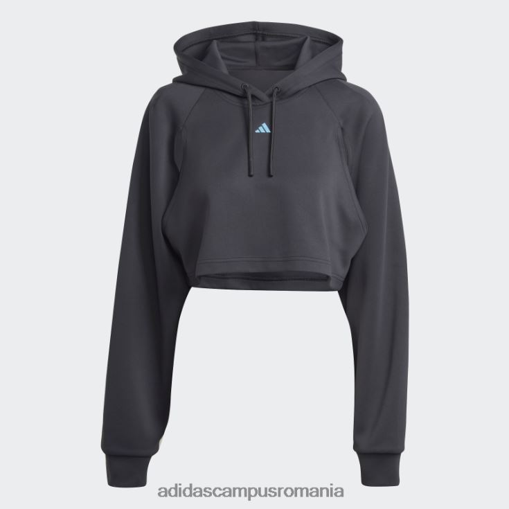 adidas campus romania hanorac de antrenament hiit aeroready crop negru adidas femei negru J266N29030