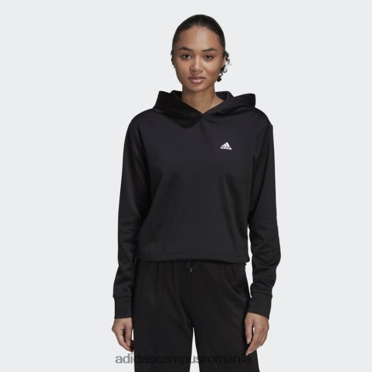 adidas campus romania hanorac negru aeroready femei alb negru J266N29203