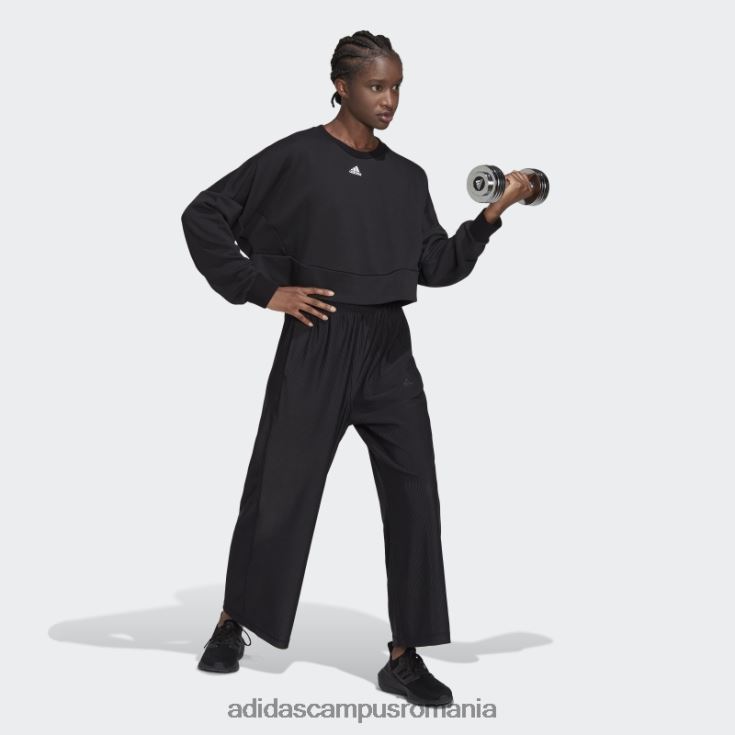 adidas campus romania hanorac negru aeroready studio loose adidas femei alb negru J266N210671