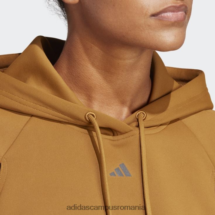 adidas campus romania hiit aeroready crop training hanorac bronz adidas femei bronz J266N216974