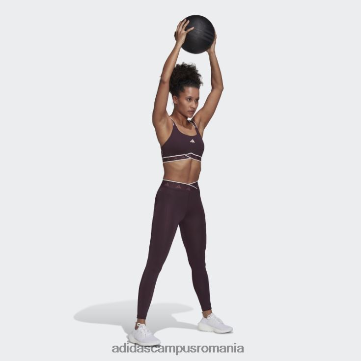 adidas campus romania hot powerimpact training sutien mediu techfit nuanță ecru femei nuanță maro/ecru J266N22755