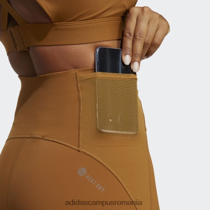 adidas campus romania jambiere 7/8 de antrenament hiit croite bronz femei bronz J266N216823