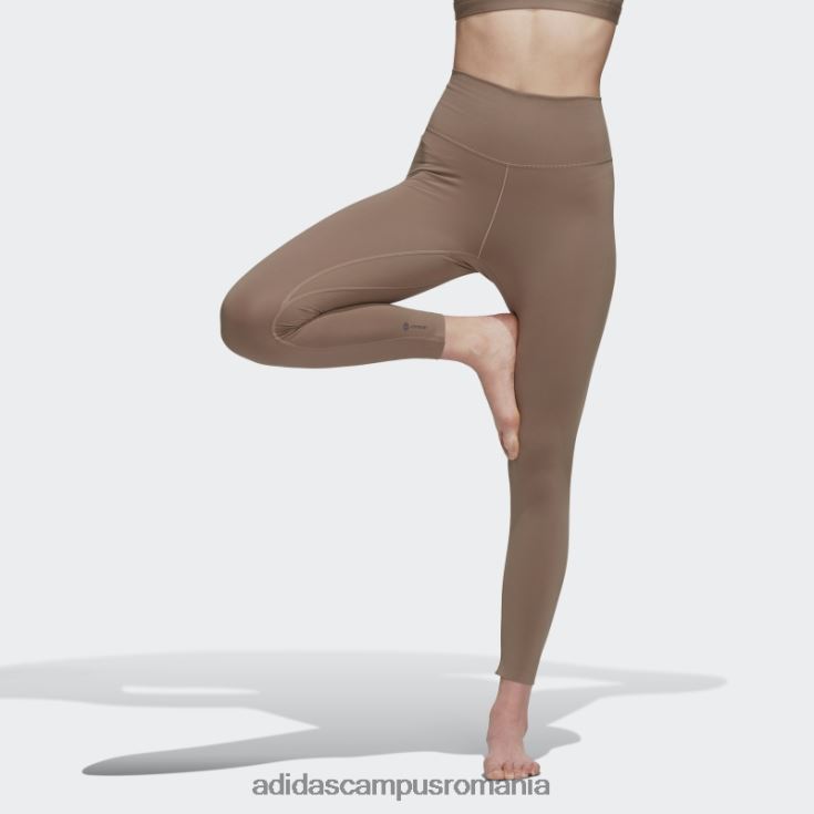 adidas campus romania jambiere 7/8 de lux de yoga de modă maro cretos femei maro cretos J266N210565