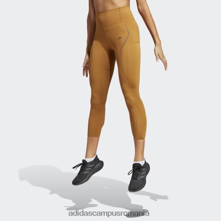 adidas campus romania jambiere de antrenament hiit lux croite bronz femei bronz J266N29316