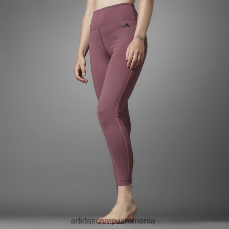 adidas campus romania jambiere de yoga 7/8 de echilibru autentic burgundy femei Burgundia J266N210721