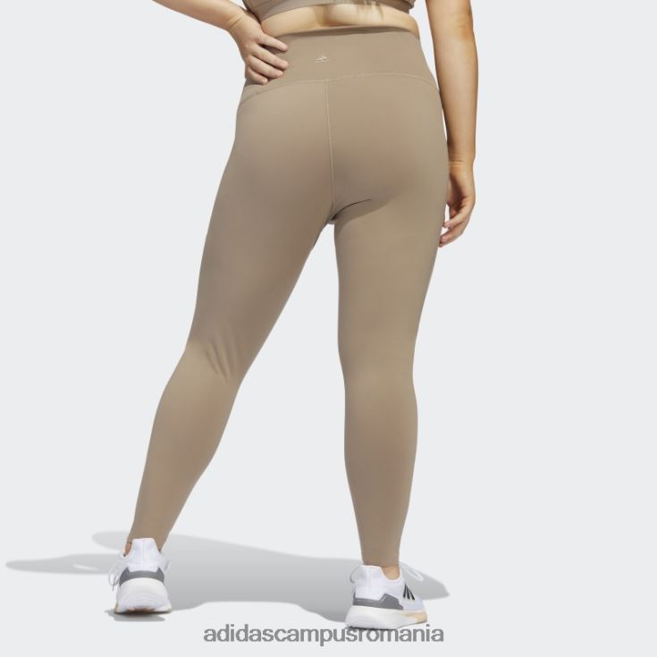 adidas campus romania jambiere de yoga lux studio 7/8 maro cretos (plus mărime) femei maro cretos J266N22850