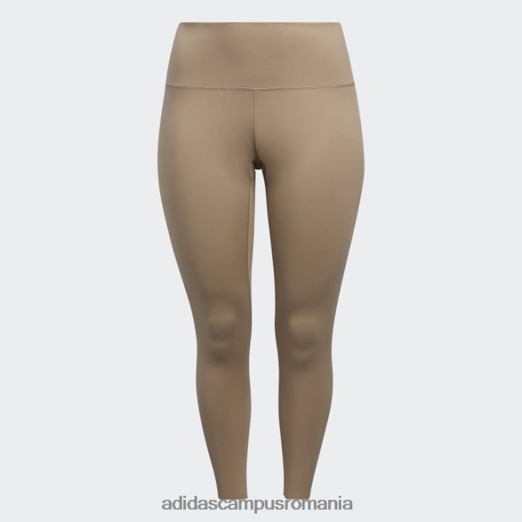 adidas campus romania jambiere de yoga lux studio 7/8 maro cretos (plus mărime) femei maro cretos J266N22850