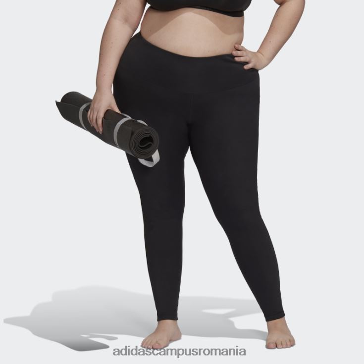 adidas campus romania jambiere negre cu talie înaltă pentru yoga esențiale (plus mărime) femei negru J266N217032