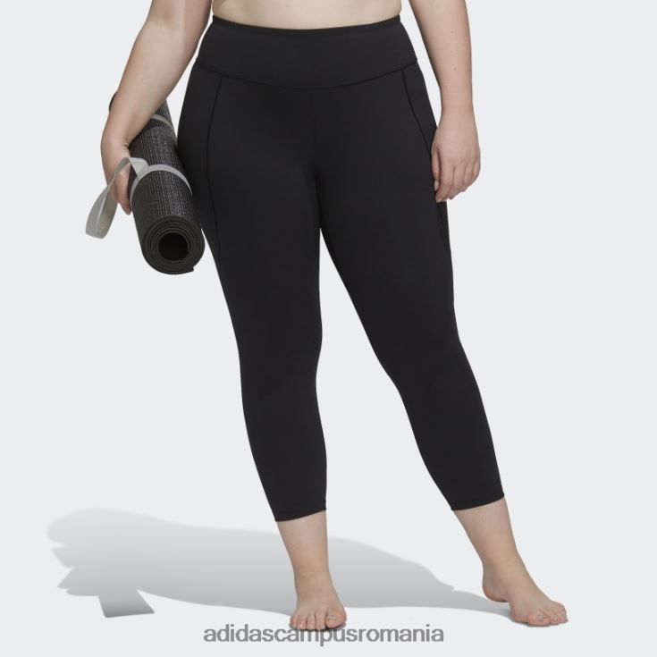 adidas campus romania jambiere negri yoga studio 7/8 (plus mărime) fierbinți femei negru J266N217092