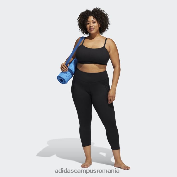 adidas campus romania jambiere negri yoga studio 7/8 (plus mărime) fierbinți femei negru J266N217092