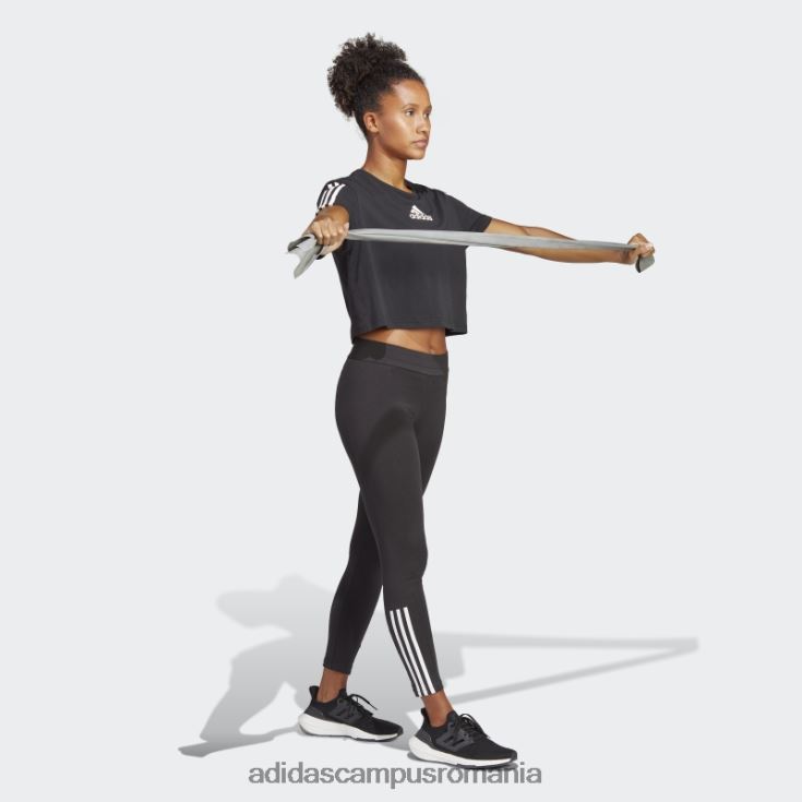 adidas campus romania jambiere negru din bumbac cu trena performanta 7/8 adidas femei negru J266N216461