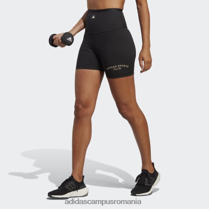 adidas campus romania jambiere scurte cu talie înaltă de club sportiv de culoare neagră femei negru J266N29394