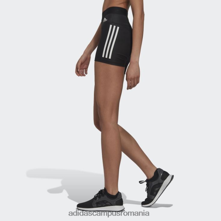 adidas campus romania jambiere scurte hyperglam cu 3 dungi negre femei negru J266N217540