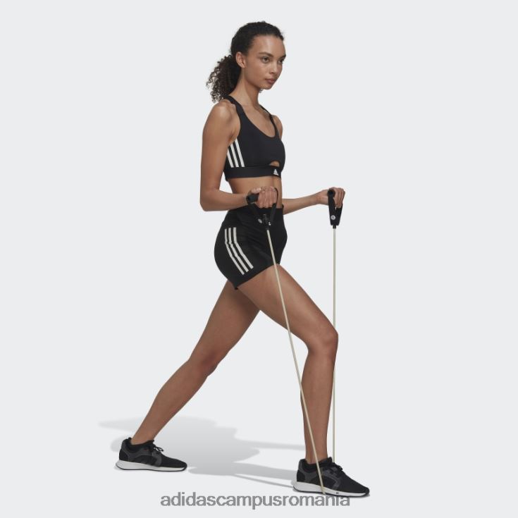 adidas campus romania jambiere scurte hyperglam cu 3 dungi negre femei negru J266N217540