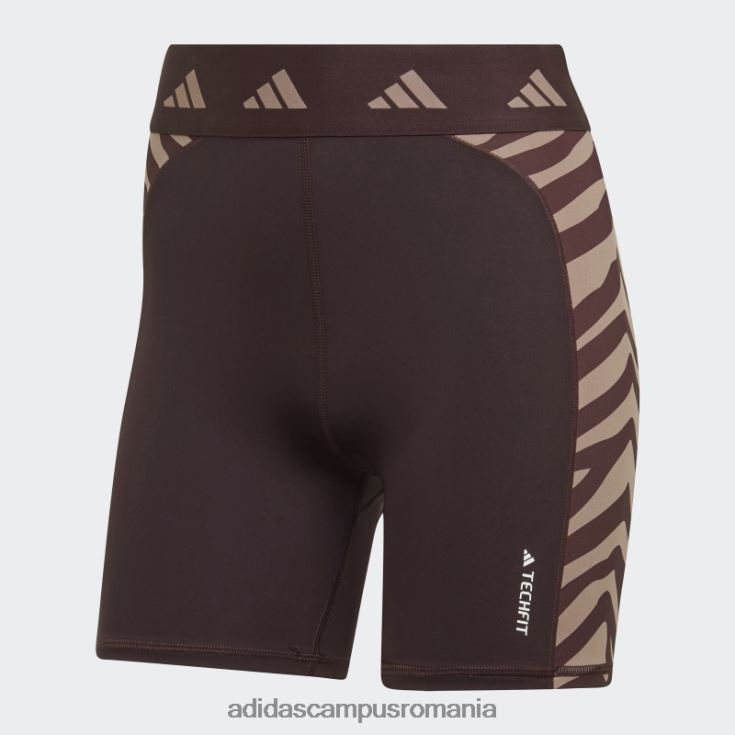 adidas campus romania jambiere scurte hyperglam techfit zebra cu talie înaltă maro adidas femei maro J266N22844