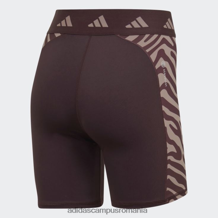 adidas campus romania jambiere scurte hyperglam techfit zebra cu talie înaltă maro adidas femei maro J266N22844
