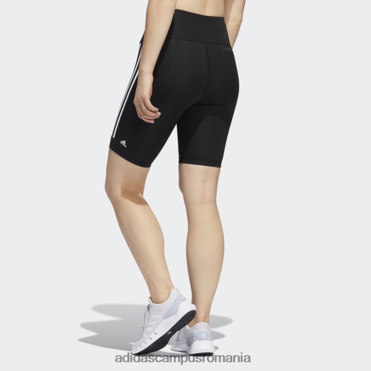 adidas campus romania jambiere scurte pentru biciclete optime trainicons cu 3 dungi negre femei negru J266N28873