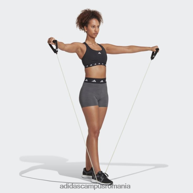 adidas campus romania jambiere scurte techfit gri inchis femei gri închis negru/negru J266N210444