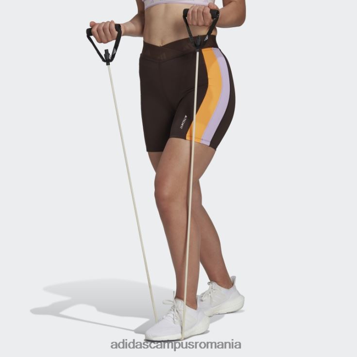 adidas campus romania jambiere scurte techfit hyperglam maro închis femei maro inchis J266N22771