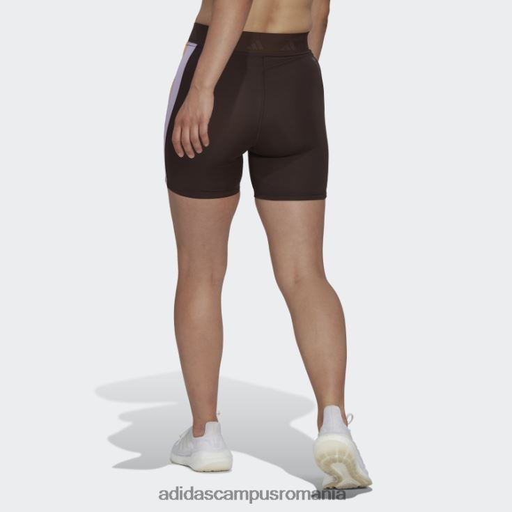 adidas campus romania jambiere scurte techfit hyperglam maro închis femei maro inchis J266N22771